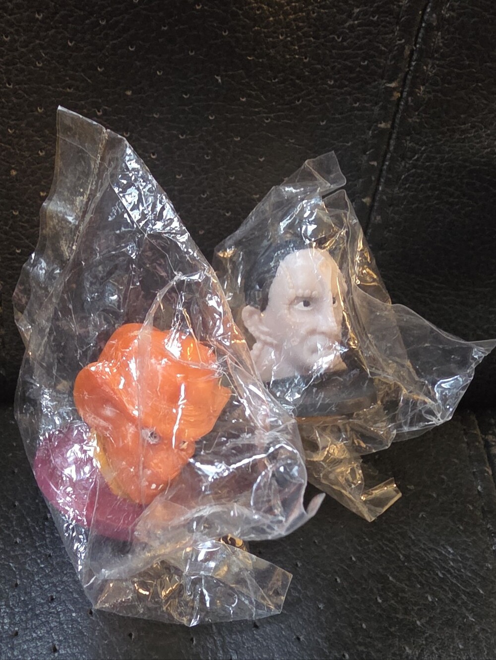 1993 Star Trek DS9 2x Rubber Ink Stamp Lot - Quark & Cardassian Post Cereal Head